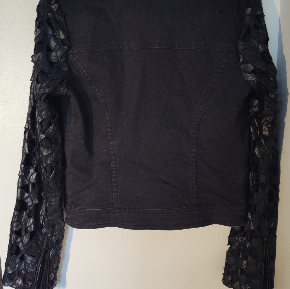 Sam Edelman Black Moto Jacket Size M #586 - Picture 4 of 4